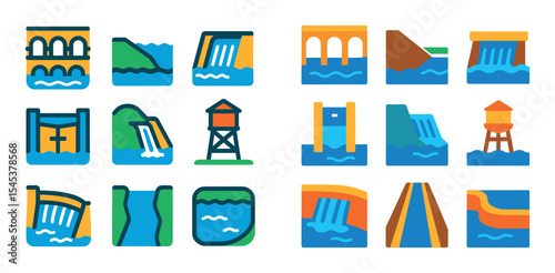 Water Structure Icons