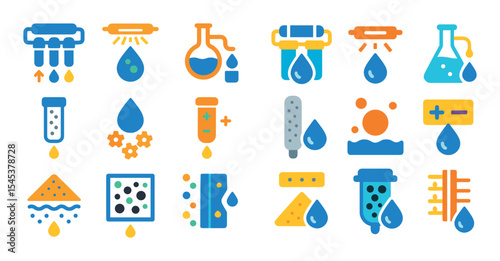 Water Filtration Icons