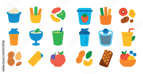 Healthy Snack Icons