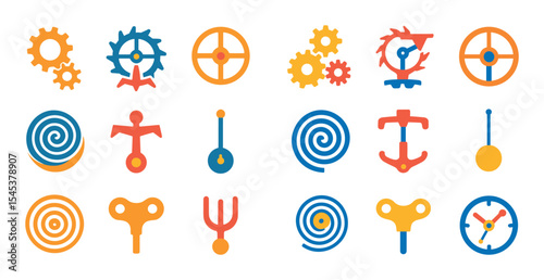 Clock Mechanism Icons