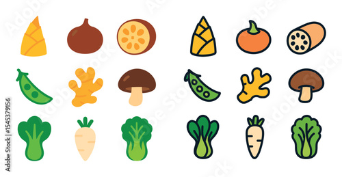 Oriental Cuisine Icons