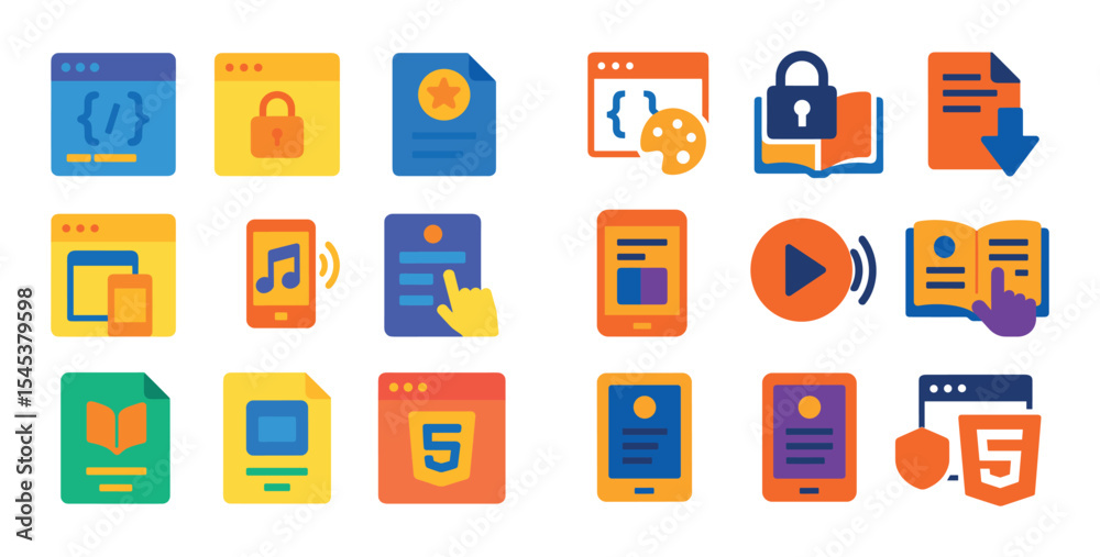 Digital Publishing Icons Digital Publishing Icons