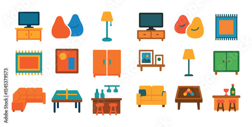 Colorful Basement Icons