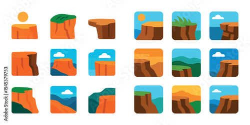 Bluff Overlooks Icons