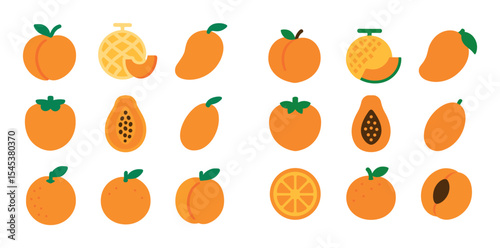 Colorful Fruit Icons