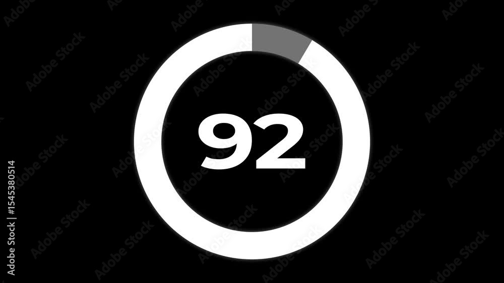 1 minutes Coundown timer for you workout video also gym video with black background.