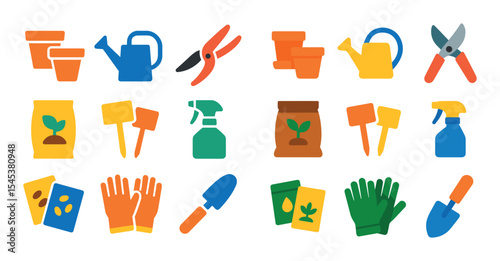 Colorful Gardening Icons