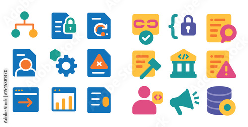 Smart Contract Elements Icons