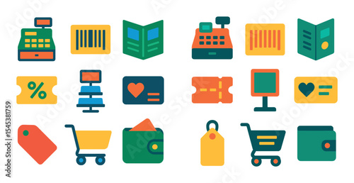 Colorful Sales Icon Set