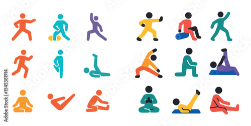 Flexibility Routine Icons