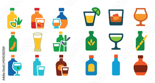 Colorful Spirit Icons Grid