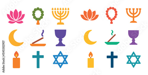 Colorful Holiday Icons