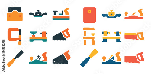 Woodworking Tools Icons