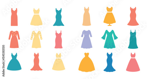 Wedding Dress Icons