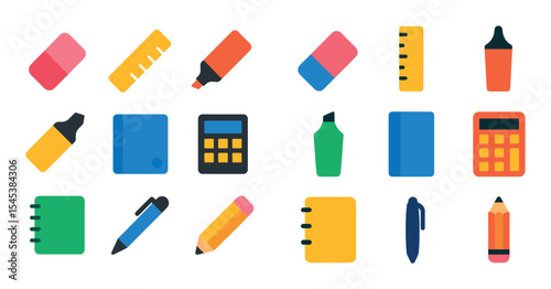 Colorful Classroom Icons