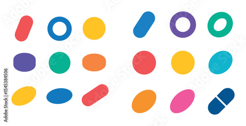 Colorful Icon Shapes