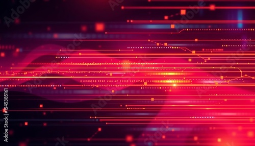 Abstract horizontal lines forming a data network grid,  background,   technology background