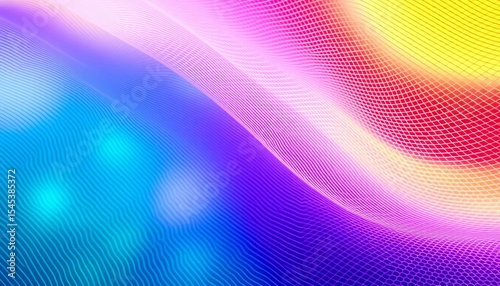 Abstract stylish mesh wave blur background, vibrant gradient , background, flow
