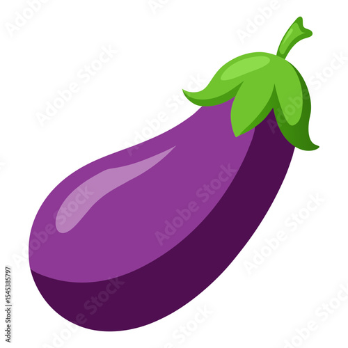 Isolated eggplant vegetable drawing vector illustration for food and nutrition concepts design