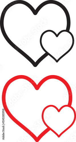 set of hearts