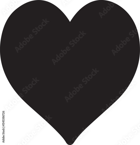 red heart on black