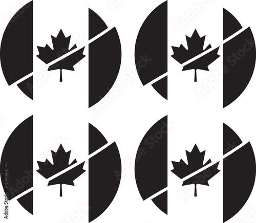canadian flag set, canadian maple leaves, leaf, maple, autumn, canada, flag, 
