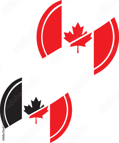 canadian flag set, canadian maple leaves, leaf, maple, autumn, canada, flag, 