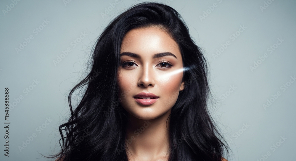 Fototapeta premium Portrait of a young beautiful woman