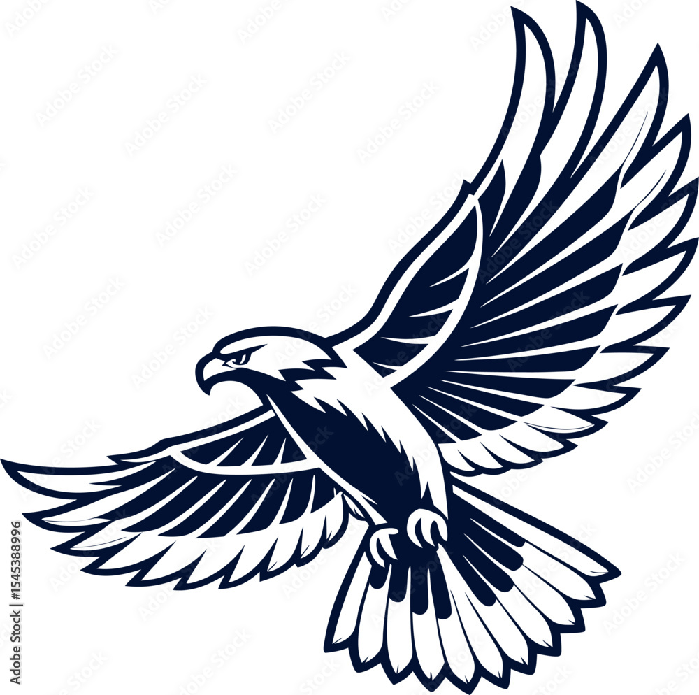 Fototapeta premium Modern Bird Logo Design – Elegant Animal Symbol for Company Identity