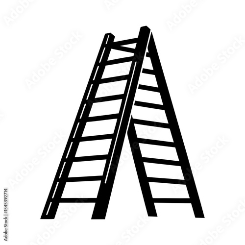 ladder icon ladder silhouette vector