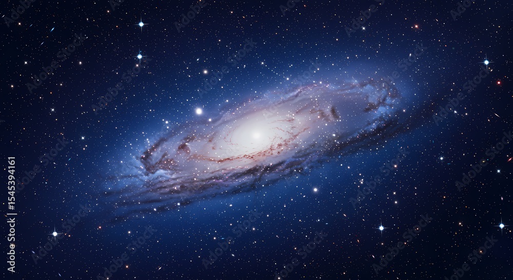 Fototapeta premium Majestic Spiral Galaxy in Deep Space Celestial Wonders