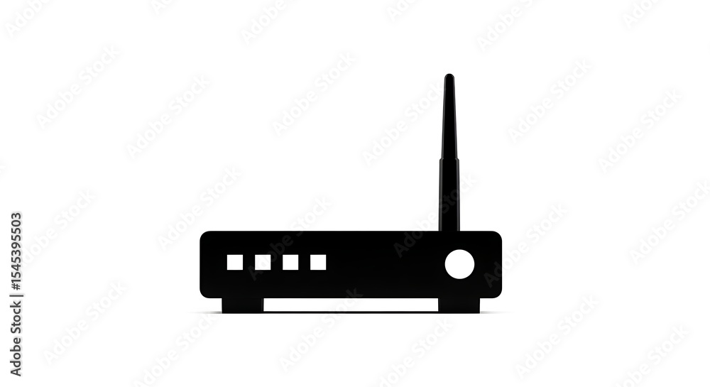 Wireless Router Icon Simple Black Communication Network Wireless Router Icon Simple Black Communication Network