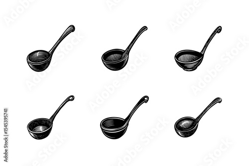 ladle silhouette vector