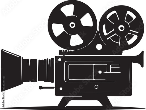 movie camera vector