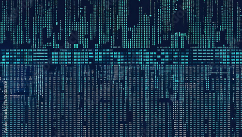Abstract digital code background representing data information and cybersecurity protection