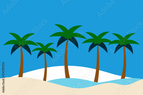 Tropical Paradise  Palm Trees, Ocean Breeze, and Sunny Skies