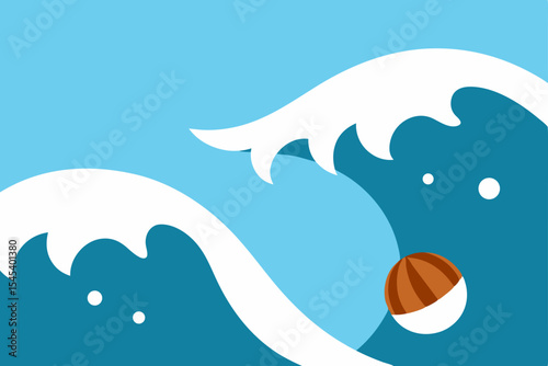 Ocean Waves Crashing Abstract Art of Water and Movement