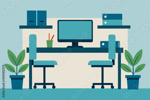 Modern Office Workspace Efficiency and Productivity at its Peak