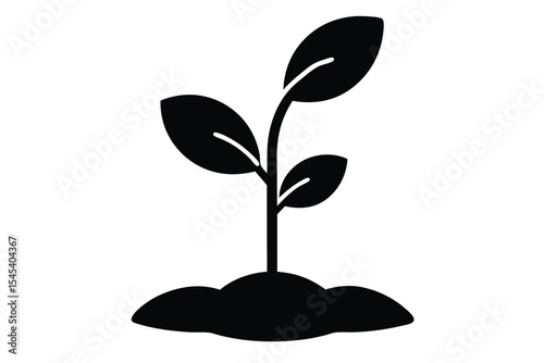 sprout vector icon 