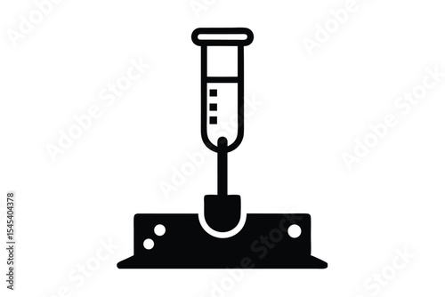 soil testing kit vector icon
