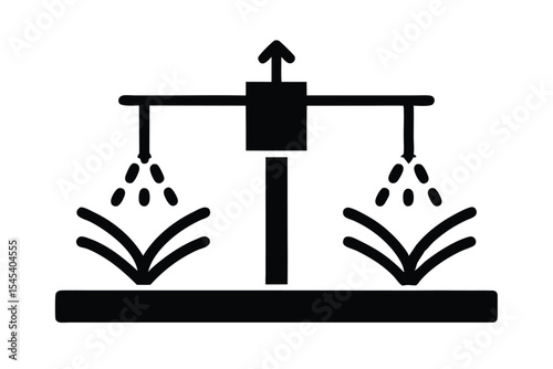 irrigation system vector icon