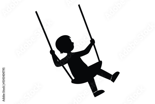 child swing motion vector icon