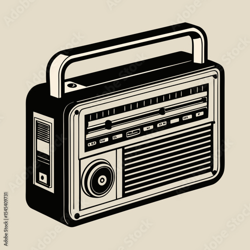 retro radio icon