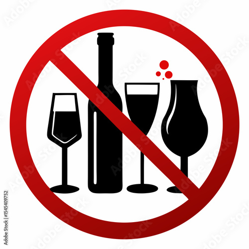 no alcohol sign