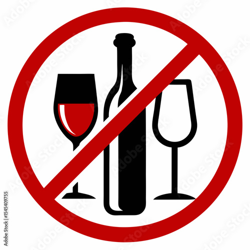 no alcohol sign