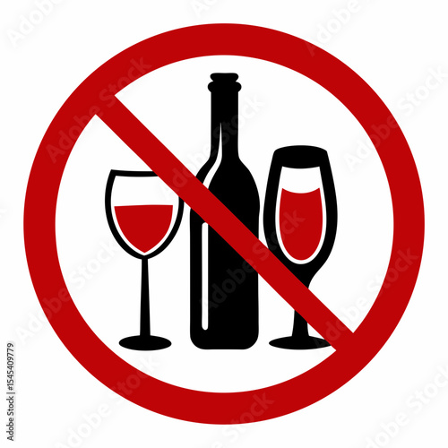 no alcohol sign