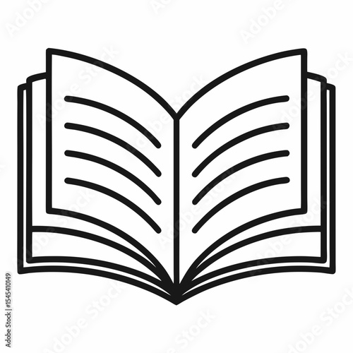 open book vector