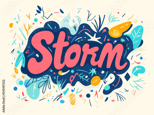 The modern 90s typography trend is showcased in this 3D text display, which incorporates cool design elements and a music-inspired Memphis style, all set against a simple background and compatible