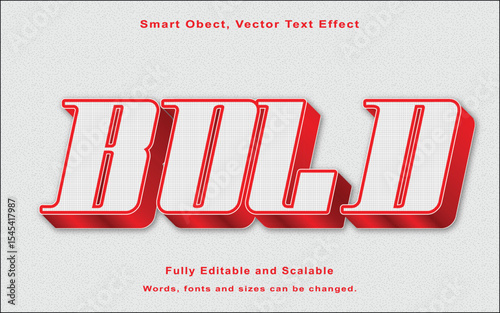 Smart object vector text effect bold.