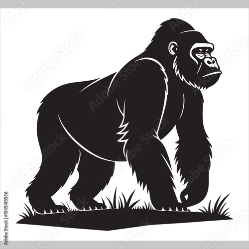 Bear silhouette vector illustration of wild mammal animal icon